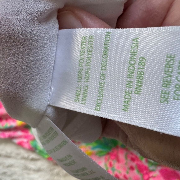 Lilly Pulitzer Carolane Lileeze Halter Swing Dress Pear Necessities Large - Picture 5 of 6